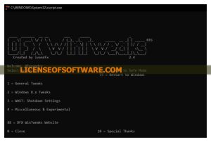 DFX WinTweaks Crack + Serial Key Windows [2024]